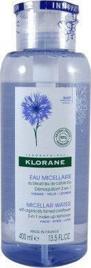 Klorane Eau Demaquillante Apaisante Au Bleuet Micellar Water Makeup Remover Eyes 400ml