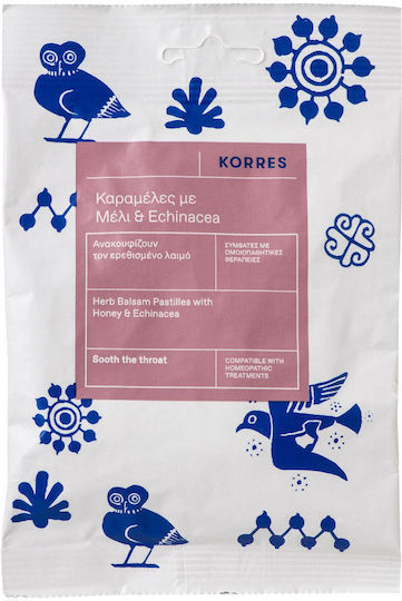 Korres Honig & Echinacea Lutschtabletten mit Honig und Echinacea für Trockener Husten Honig 60gr