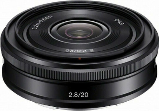 Sony Crop Kameraobjektiv 20mm f/2.8 Weitwinkel für Sony E Mount Black