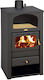 Prity K2 with Niche Ceramic Wood Stove 10kW Black