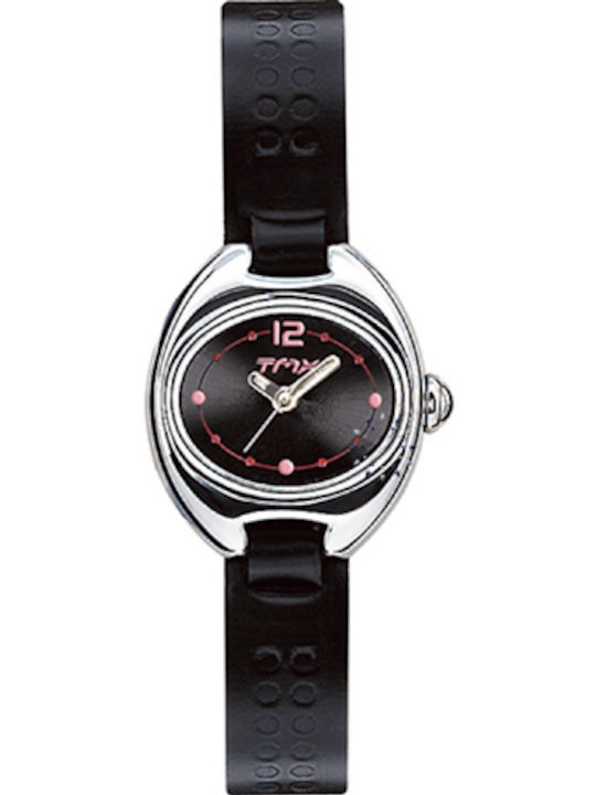 Timex Womens Watch 22mm Battery with Black Leather Strap