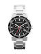 Burberry Men's Watch 42mm Chronograph Battery with Silver Metal Bracelet