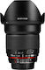 Samyang Crop Camera Lens 16mm f/2.0 ED AS UMC CS Wide Angle for Nikon F Mount Black