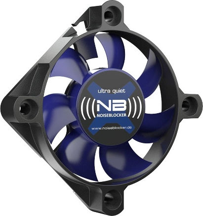 Noiseblocker XS-2 Case Fan 50mm with Red Lighting and Connection 3-Pin 1pcs