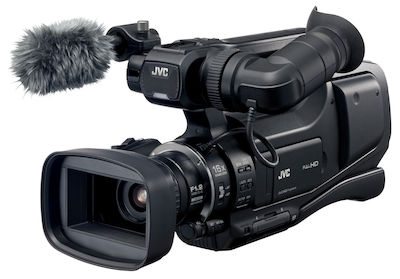 JVC Βιντεοκάμερα Full HD (1080p) @ 50fps HM70E Αισθητήρας CMOS Αποθήκευση σε Κάρτα Μνήμης με Οθόνη 3.0" και HDMI