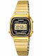 Casio Vintage Iconic Ψηφιακό Γυναικείο Ρολόι 24mm Μπαταρίας με Χρυσό Μεταλλικό Μπρασελέ