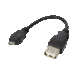 LogiLink AU0030 Конвертор micro USB мъжки към USB-A женски Черен 1бр