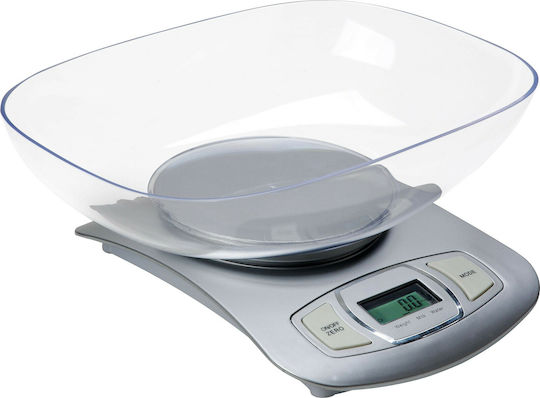 Adler AD-3137 Ψηφιακή Ζυγαριά Κουζίνας με Κάδο έως 5kg Silver