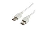 Roline 1.8m USB 2.0 Cable A-Male to A-Female White (S3112-250)