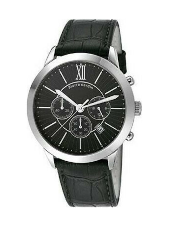 Pierre Cardin Watch with Black Leather Strap PC105891F01