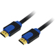LogiLink HDMI 1.4 High Speed 1080p 120Hz Cable HDMI male - HDMI male 1m Μαύρο