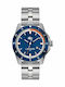 Lacoste Durban Ανδρικό Ρολόι 45mm Μπαταρίας με Ασημί Μεταλλικό Μπρασελέ