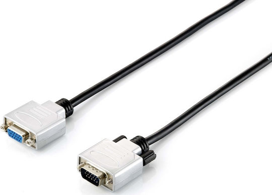 Equip Cable VGA male - VGA female Μαύρο 3m (118851)