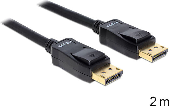 DeLock Cable DisplayPort male - DisplayPort male 2m Black (82585)