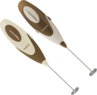 Beper Milk Frother Hand Battery Brown