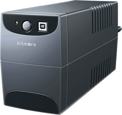 Bitmore U650 USV 650VA 100W mit 2 Schuko Steckdosen