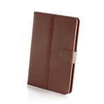 Stand Flip Cover Synthetic Leather Brown (Universal 7")