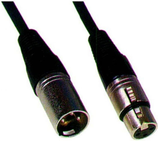X-treme CR-675/1.5m Cable XLR Male - XLR Female Black 1.5m CR-675/1.5m
