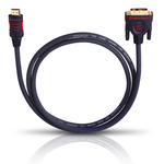 Oehlbach 2414 7.5m DVI-D male to HDMI male Cable Black (2414)