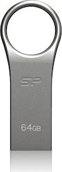 Silicon Power Firma F80 8GB USB 2.0 Stick Silber