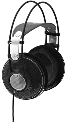 AKG K612 PRO Wired Over Ear Studio Headphones Blacα