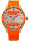 Superdry Ανδρικό Ρολόι 44mm Μπαταρίας με Πορτοκαλί Καουτσούκ Λουράκι