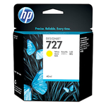 HP 727 Yellow 40ml Original InkJet Printer Ink Yellow (B3P15A)