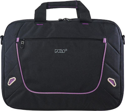 Polo Movie Τσάντα Ώμου / Χειρός για Laptop 15.4" Black/Pink