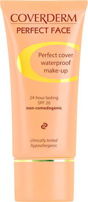 Coverderm Perfect Face Waterproof SPF20 Liquid Make Up 02 30ml