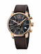 Calvin Klein Men's Watch 43mm Chronograph Battery with Brown Leather Strap