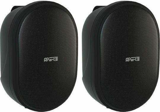 Apart Audio OVO5T Παθητικά Επιτοίχια Ηχεία (Ζεύγος) Μαύρα