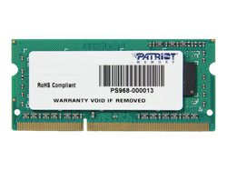 Patriot 4GB DDR3 RAM mit Geschwindigkeit 1600 für Laptop