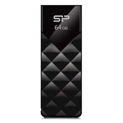 Silicon Power Ultima U03 64ГБ USB 2.0 Стик Черно