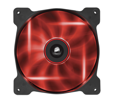 Corsair AF140 LED Quiet Edition High Airflow 3-Pin Red Lighting Case Fan