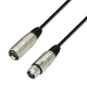 Adam Hall Кабел XLR мъжки - XLR женски Черен 1м K3MMF0100