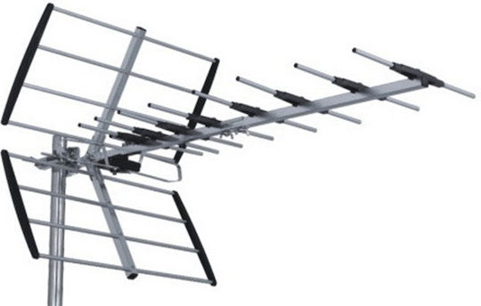 PowerPlus PS-20 Draußen TV-Antenne (keine Stromversorgung erforderlich) in Schwarz Farbe Verbindung mit Koaxialkabel