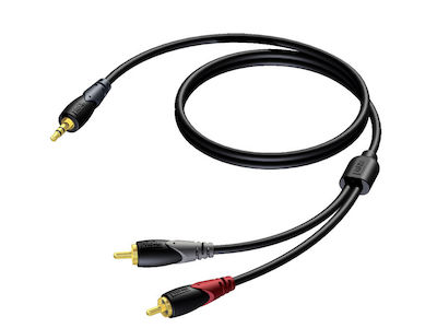 Procab 3.5mm male - RCA male Cable Black 5m (CLA711/5)