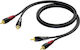 Procab CLA800/5 Кабел RCA Мъжки - RCA Мъжки 5м