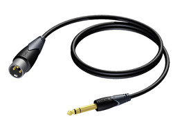 Procab CLA724/3 XLR male to 6.3mm male 3m Cable (CLA724/3)