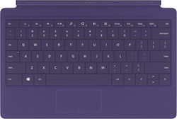 Microsoft Type Cover 2 Kabellos Tastatur mit Touchpad für Tablet Englisch US Lila