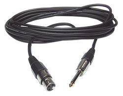 Audiophony CM/XFJM-3 Kabel XLR-Buchse - 6,3mm Stecker Schwarz 3m (7953)