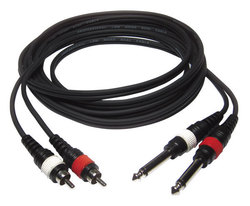 Audiophony CL-23/1.5 Cable 2 x 6.3mm male - 2x RCA male 1.5m (8007)