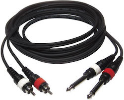 Audiophony CL-23/3 2x 6,3 мм мъжки - 2x RCA мъжки 3 м