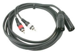 Audiophony CL-26/1.5 Kabel XLR-Stecker - RCA-Stecker Schwarz 1.5m (8167)