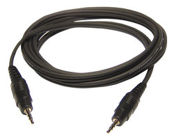 Audiophony Audio Cable 3.5mm Male - 3.5mm Male Black 1.5m 8003 Audiophony Audio Cable 3.5mm Male - 3.5mm Male Black 1.5m 8003