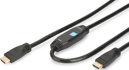 Digitus Angle Cable HDMI male - HDMI male 20m Black