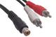 Cablu RCA De Sex Masculin - RCA De Sex Feminin 0.25m