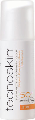 Tecnoskin Sun Protect Facial Cream Color Слънцезащитна Крем За лице SPF50 с цвят 50мл