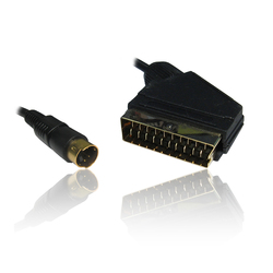 Cable Scart male - S-Video male 3m Black 12372