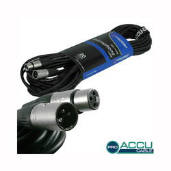 Accu-Cable AC-PRO-XMXF/20 Kabel XLR-Stecker - XLR-Buchse Schwarz 20m (AC-PRO-XMXF/20)